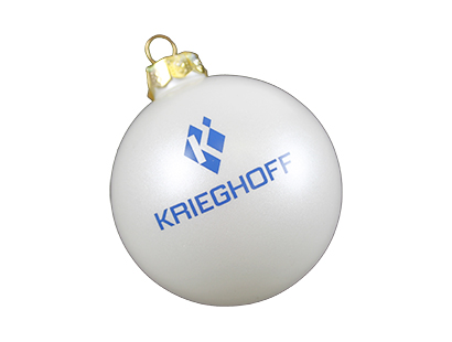 Glass Ornament, White