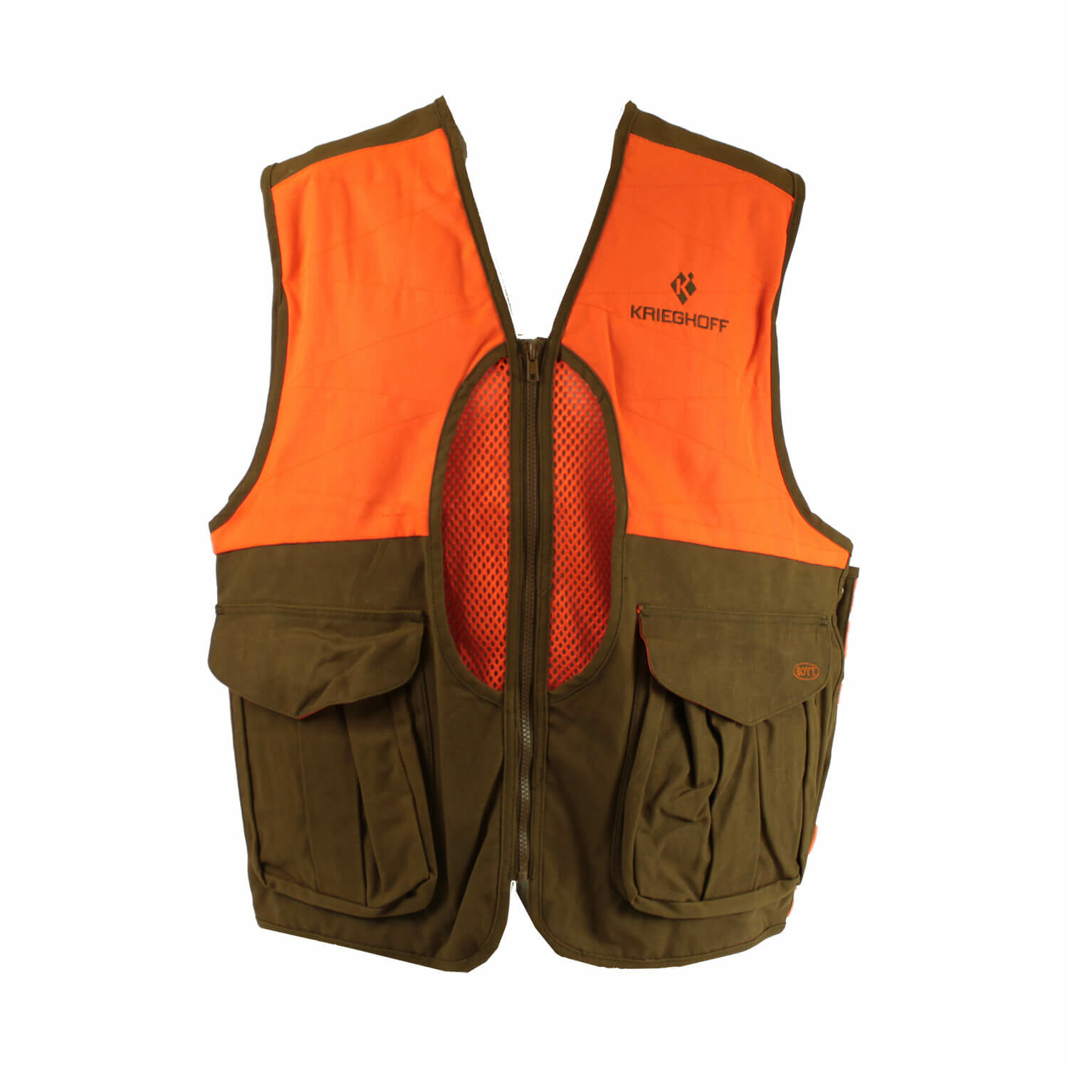 Krieghoff Waxed Cotton Upland Vest with Mesh Back, by Boyt Krieghoff