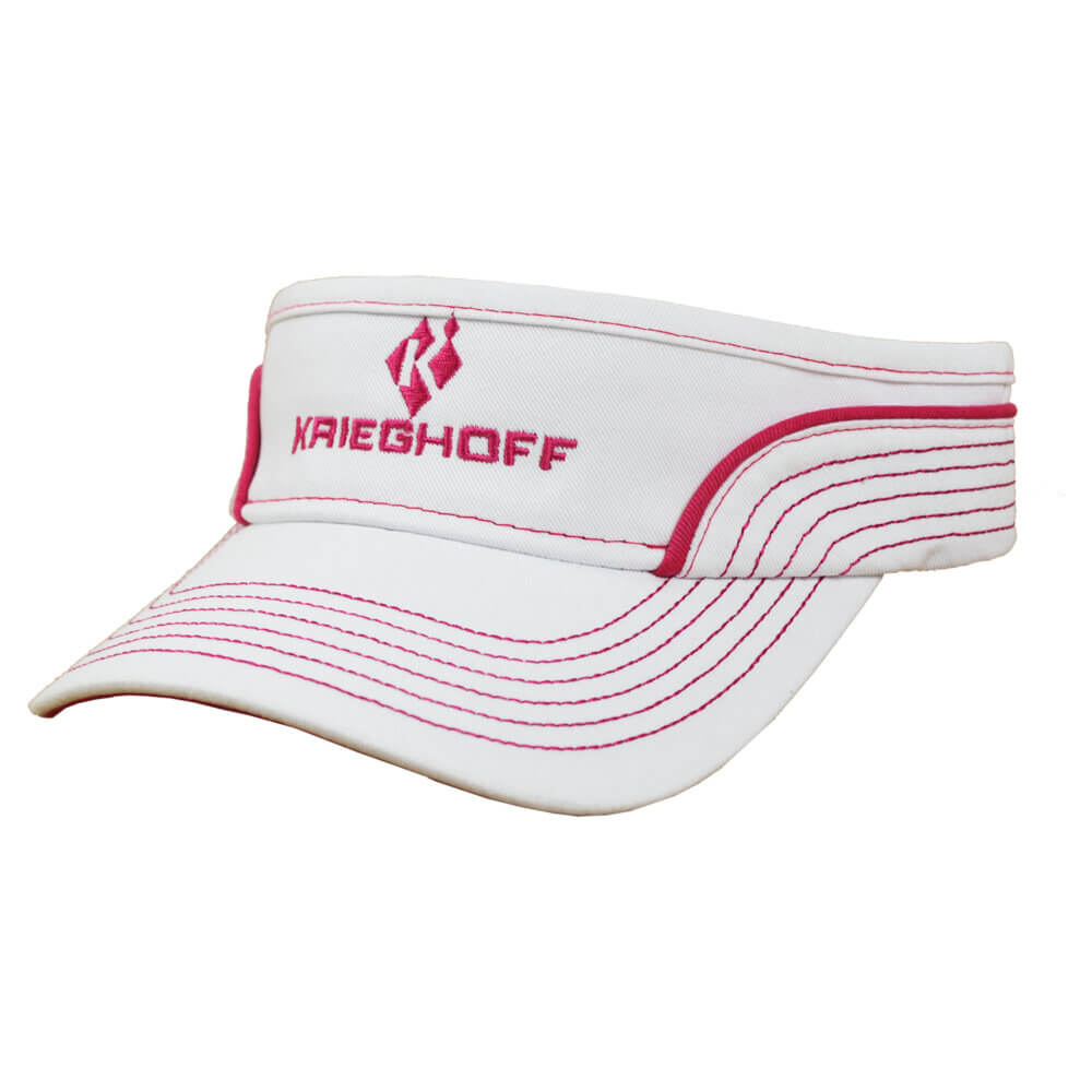 Krieghoff Ladies’ Visor, White/Pink