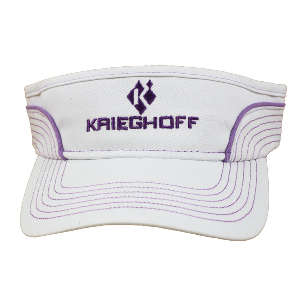 Krieghoff Ladies’ Visor, White/Purple
