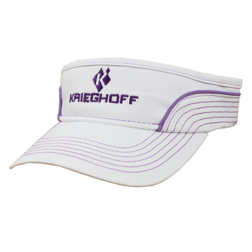 Krieghoff Ladies’ Visor, White/Purple